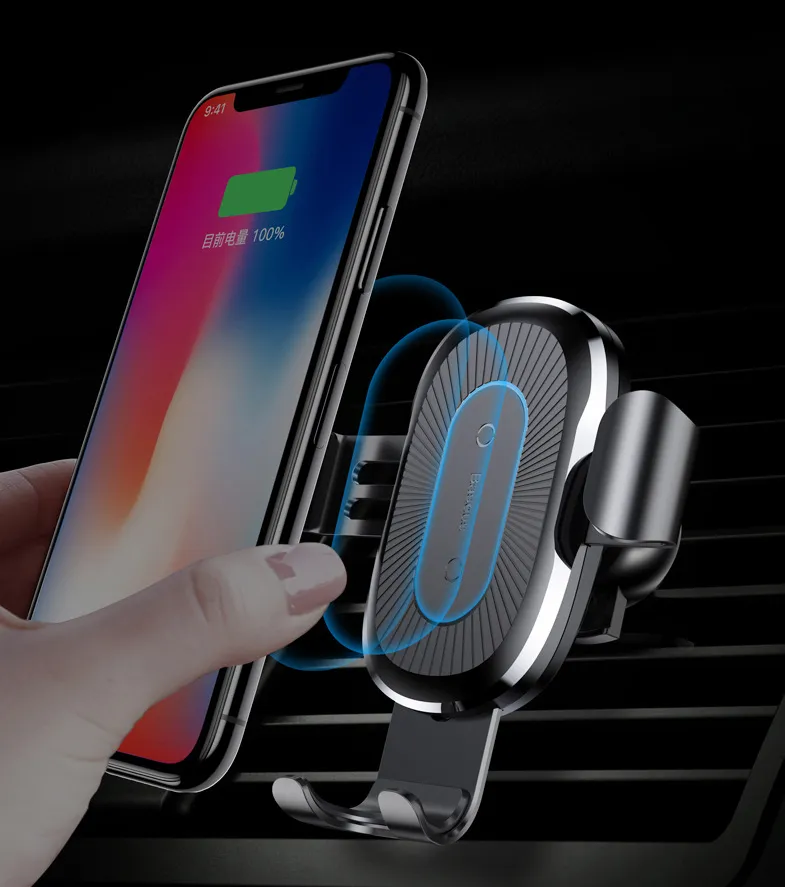 Gravity bracket wireless charging car two-in-one wireless charging bracket charger new car wireless charging