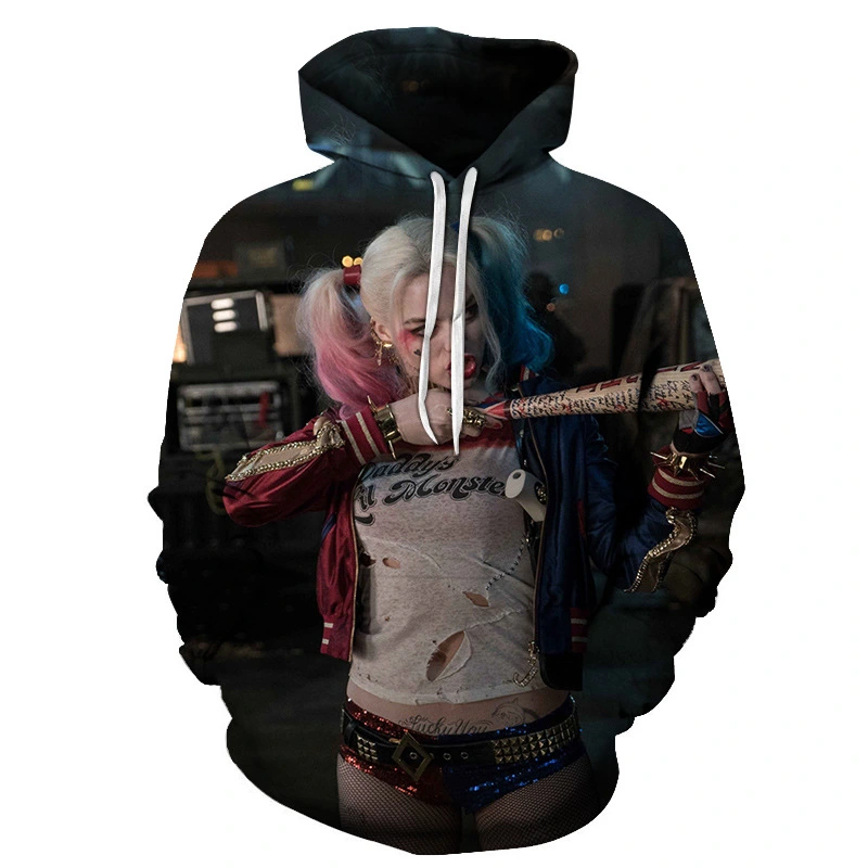 Fashion Printed Suicide Squad 3D Couple Hoodie