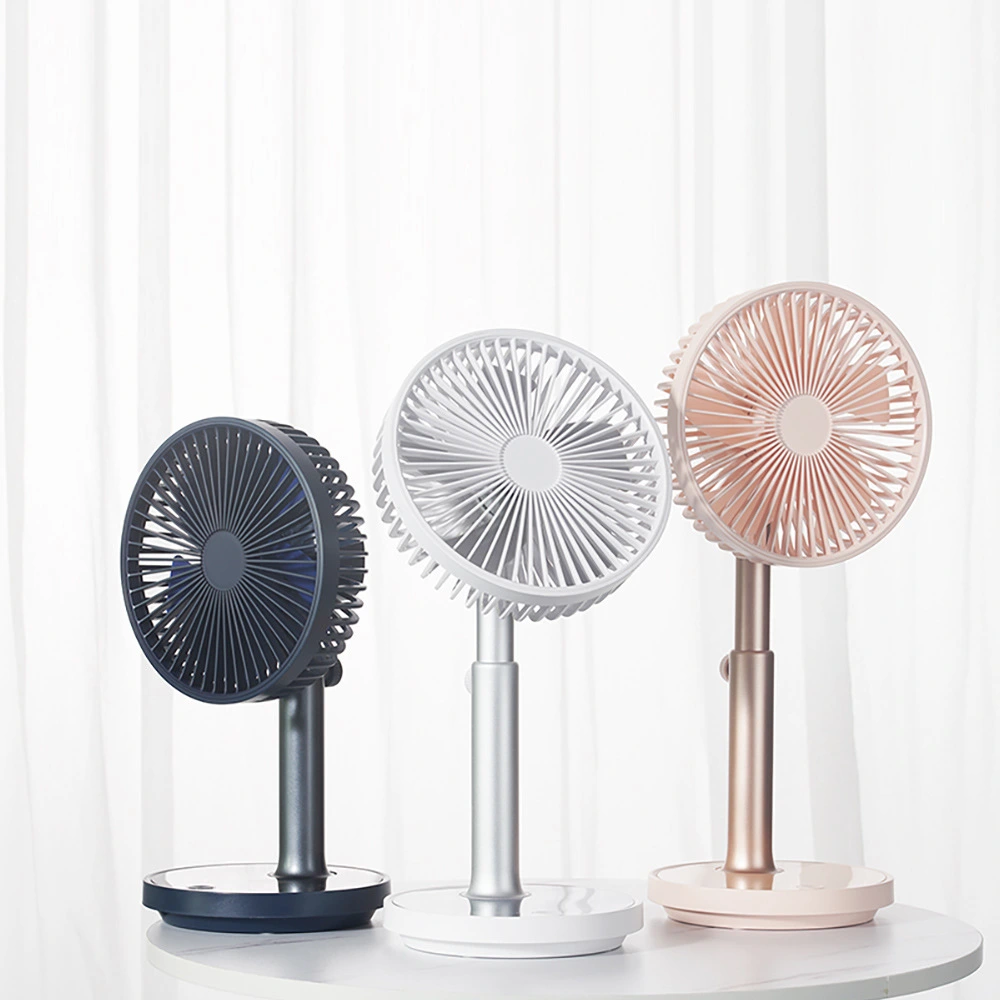 USB Charging Retractable 4-speed 5-blade Silent Desktop Fan