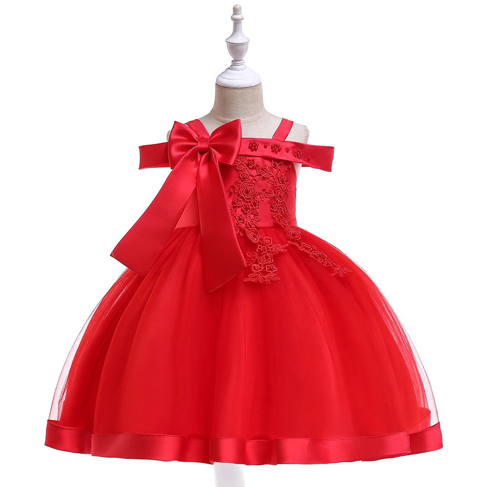 Girls catwalk show princess bow skirt