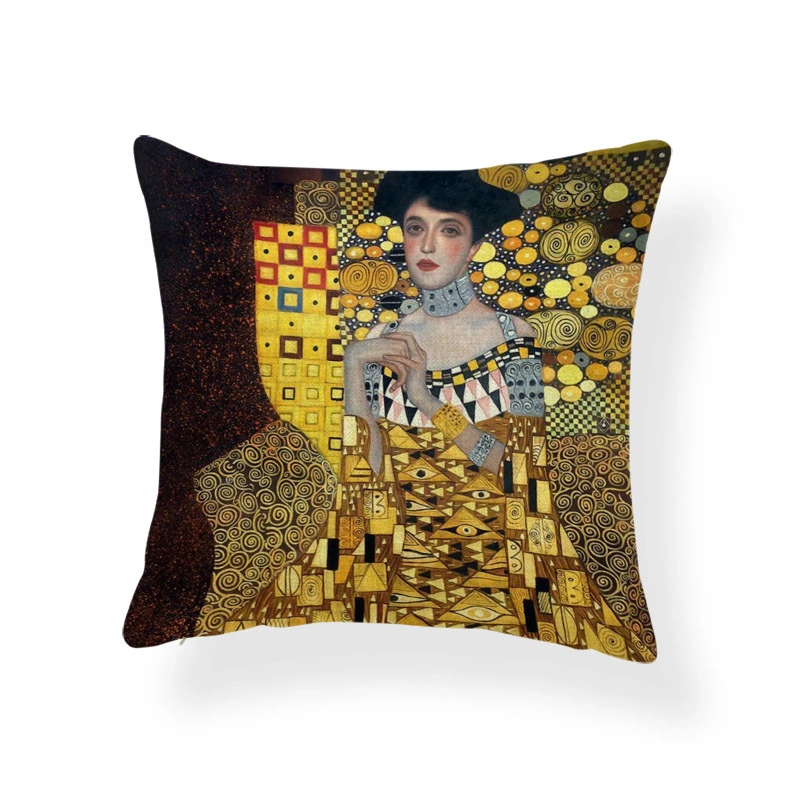 African Women's Ethnic Style Pillow Abstract Square Coreless Cushion Cover