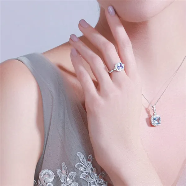 Sky blue necklace