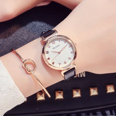 Waterproof Casual Diamond-Studded Ladies Belt Watch Ladies