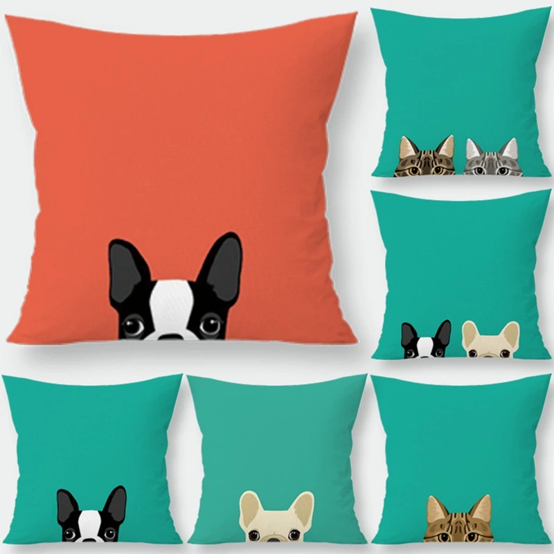 Dog peach skin pillowcase