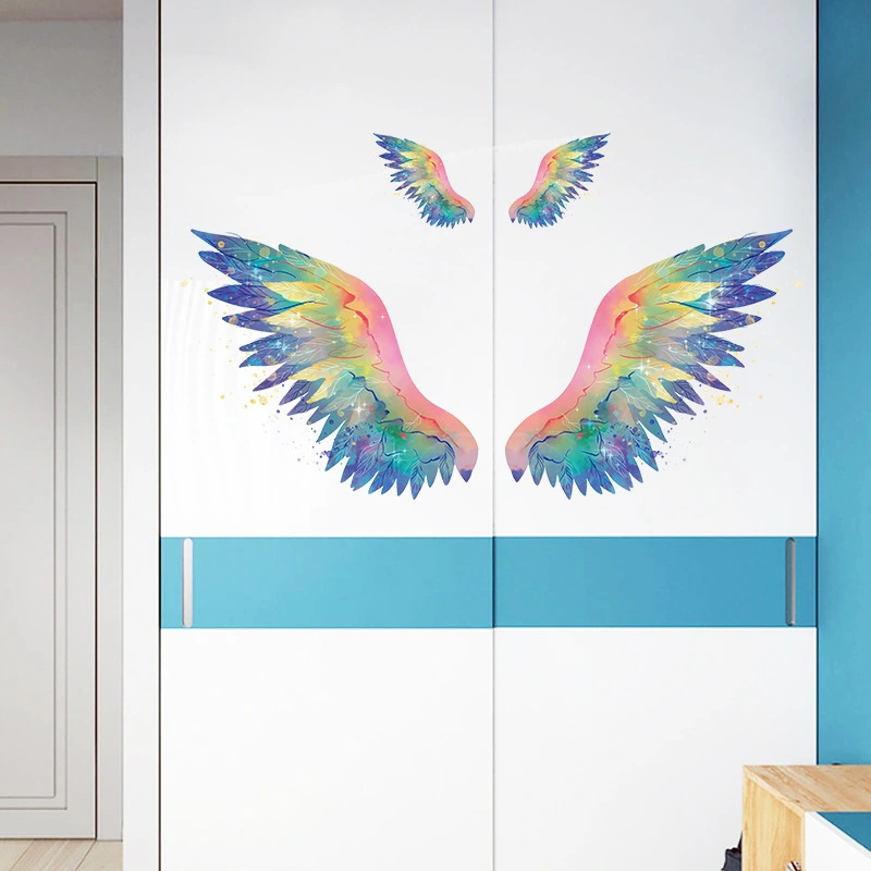 Angel Wings Watercolor Feather Wall Sticker