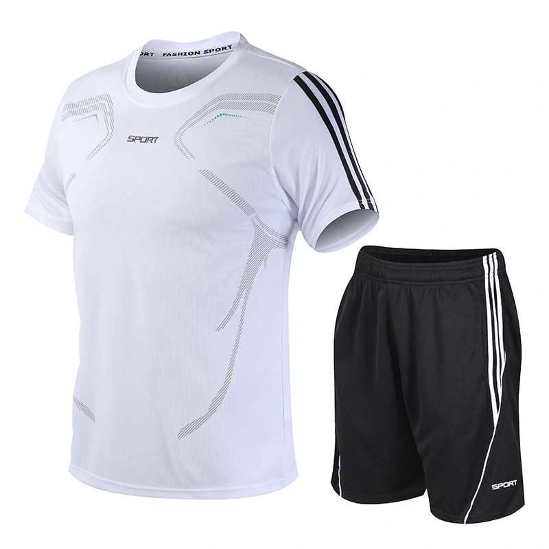 Outdoor Thin Sportswear Men's Student Shorts Two-Piece Suit