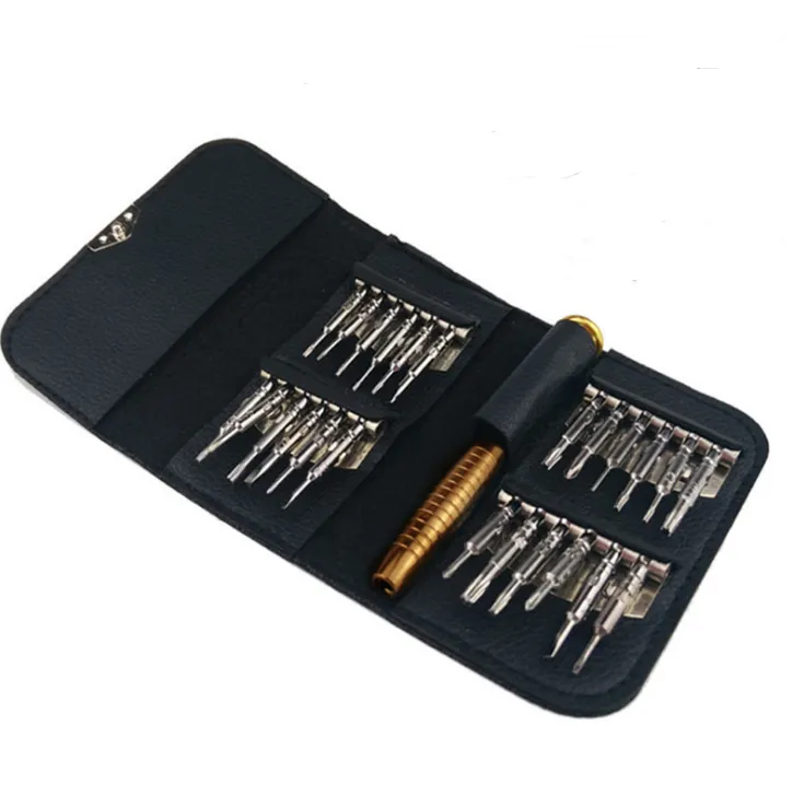 25 in one multi-function glasses screwdriver combination leather suit mobile phone notebook teardown repair tool