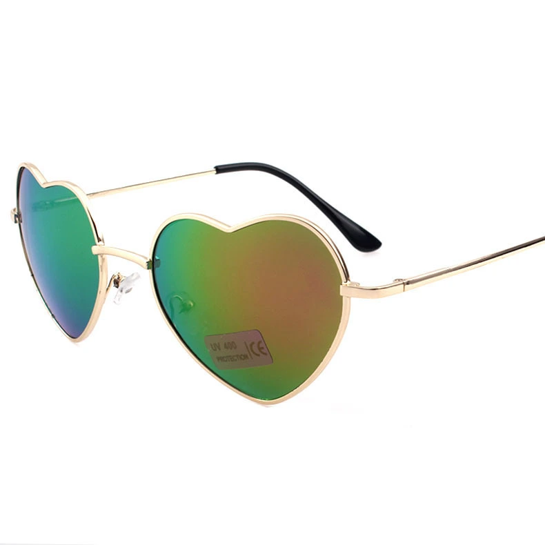 Cute peach heart shaped sunglasses