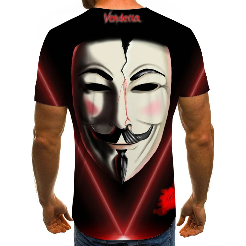Skull Prisoner 3D Digital Printed Men's T-shirt