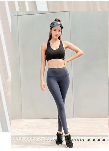 New sports yoga trousers women high waist design waist sexy waist closure fitness stretch pants women