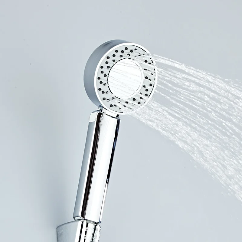 Double-sided spray pressurized removable shower