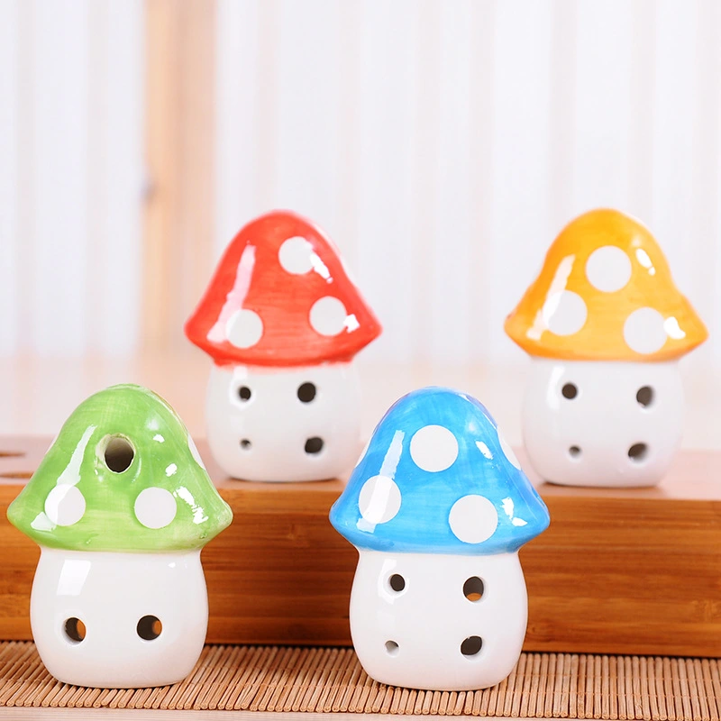 6-hole middle tone c-color little mushroom