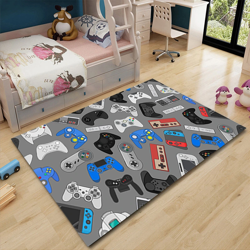 Game Console Living Room Floor Mat Bedroom Cartoon Carpet