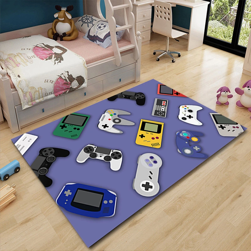 Game Console Living Room Floor Mat Bedroom Cartoon Carpet