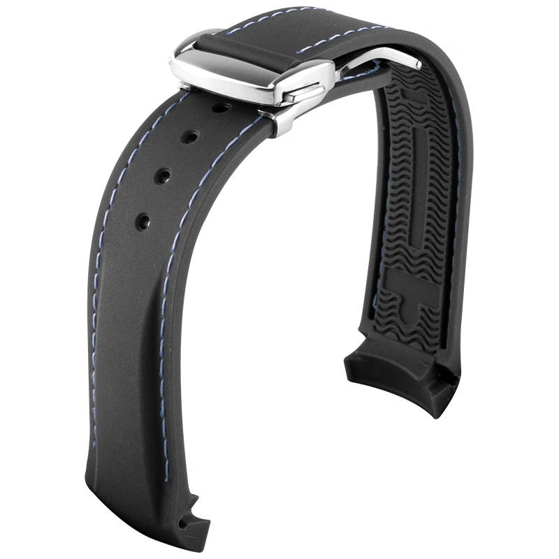 No. 5 Mido Men's Rubber Silicone Strap