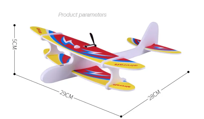 Toy airplane glider
