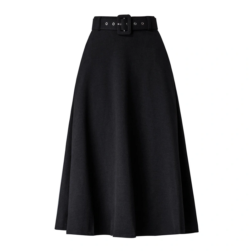 Woolen big skirt