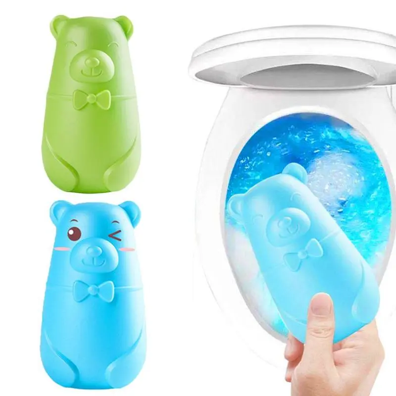 Blue bubble toilet toilet toilet liquid toilet detergent toilet treasure