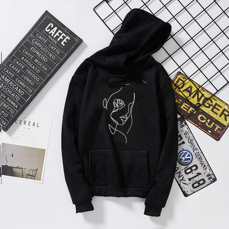 Alphabet print hoodie