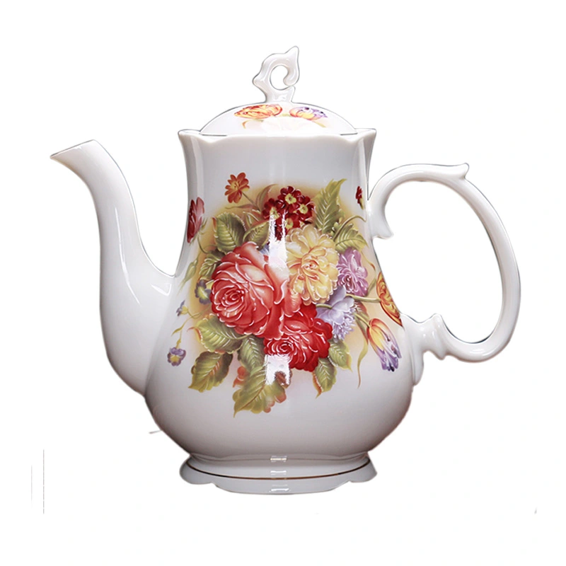 European Style Bone China Single Pot Large Teapot