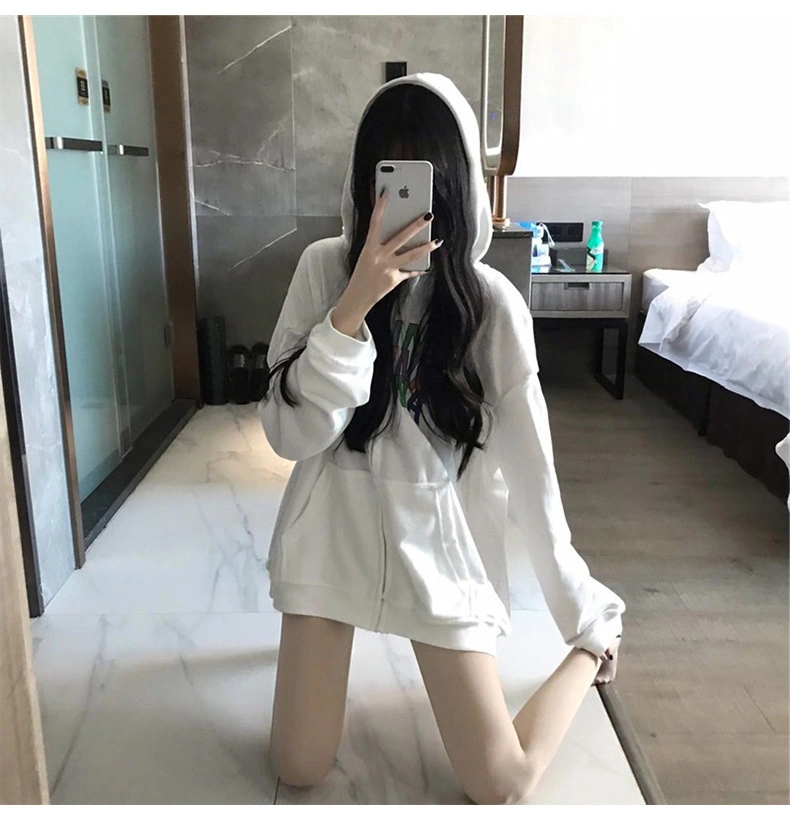 Cardigan zipper hoodie