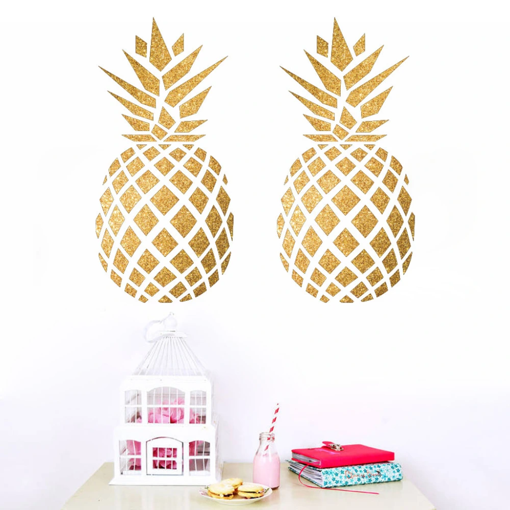 Multicolor Pineapple Cartoon Wall Sticker