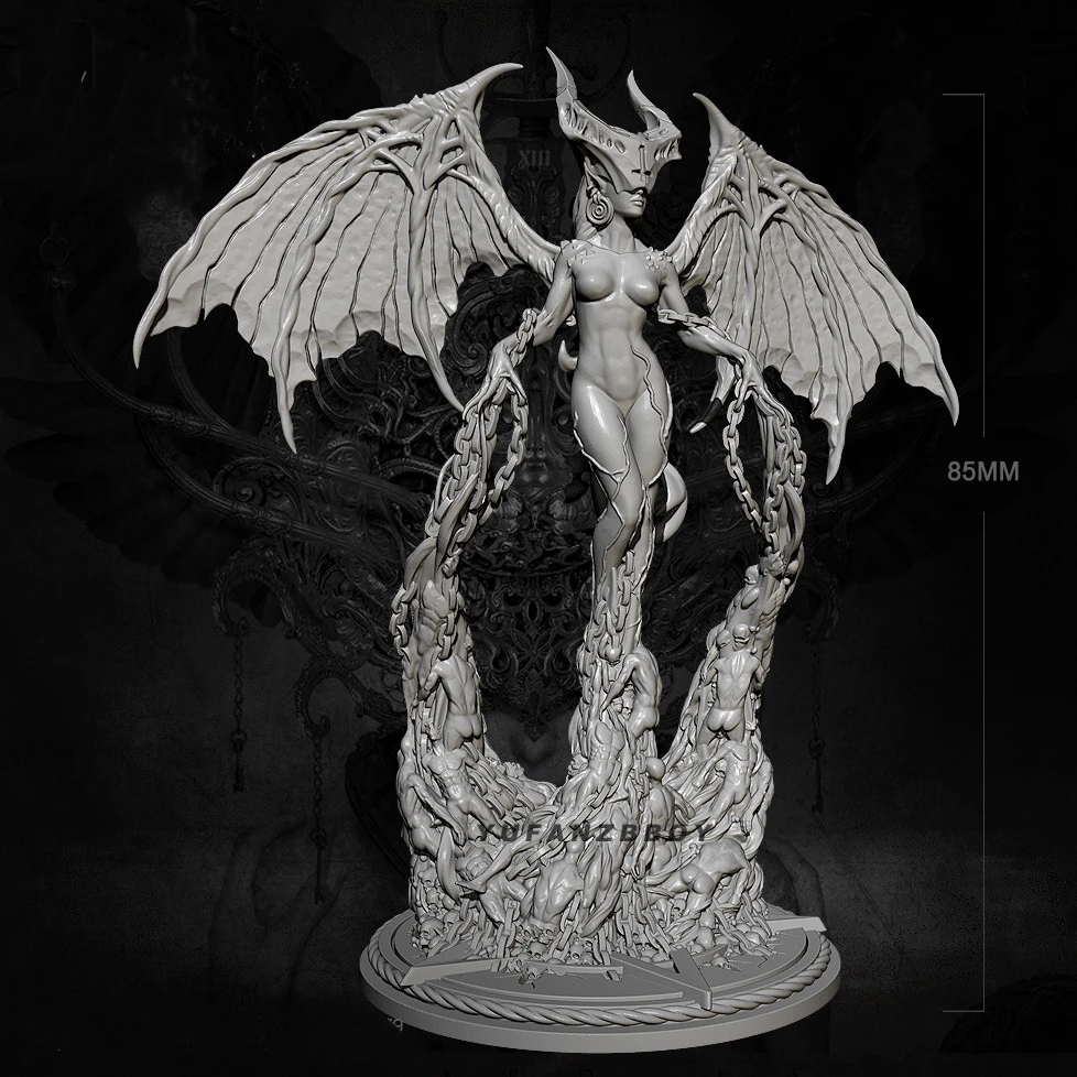 Full Height 85mm ZBBOY Restructuring. Ground Cable Queen Resin Soldier White mold TD-2379