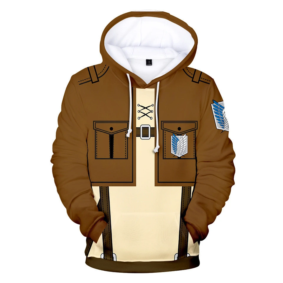 Attacking Giant Adult 3D Digital Printing Hooded Sweater Men