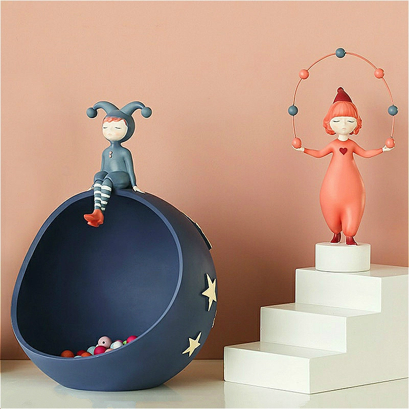 Creative Resin Elf Girl Sculpture Ornaments