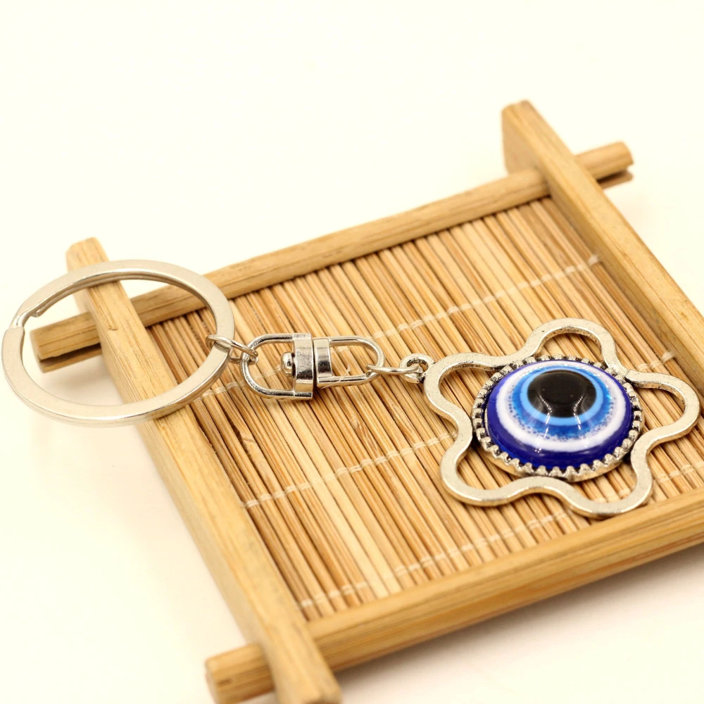 Alloy Turkish Blue Eye Keychain