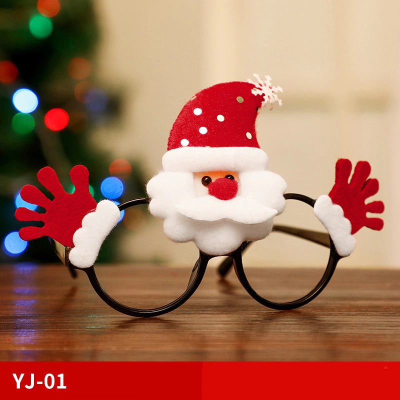 Christmas Glasses Frame Santa Claus Snowman Elk Children's Dress Up Props Christmas Decorations For Home Xmas Decor Navidad 