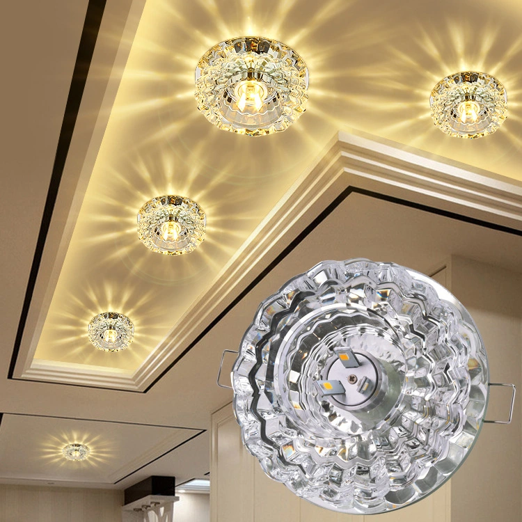 led crystal spotlight living room ceiling tube