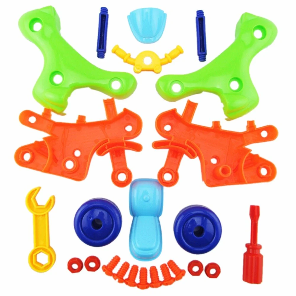 Children's educational car motorcycle disassembly toy