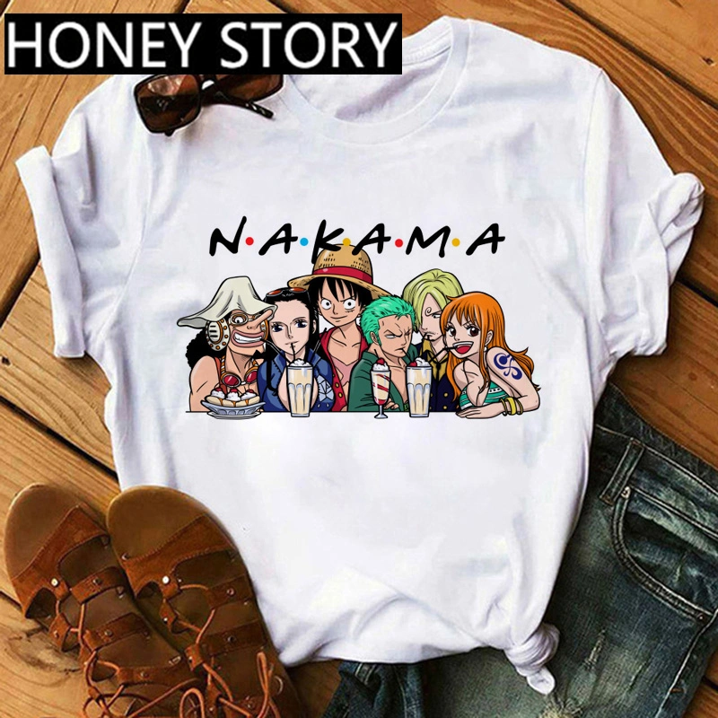 Japanese Anime One Piece Periphery Printed T-shirt