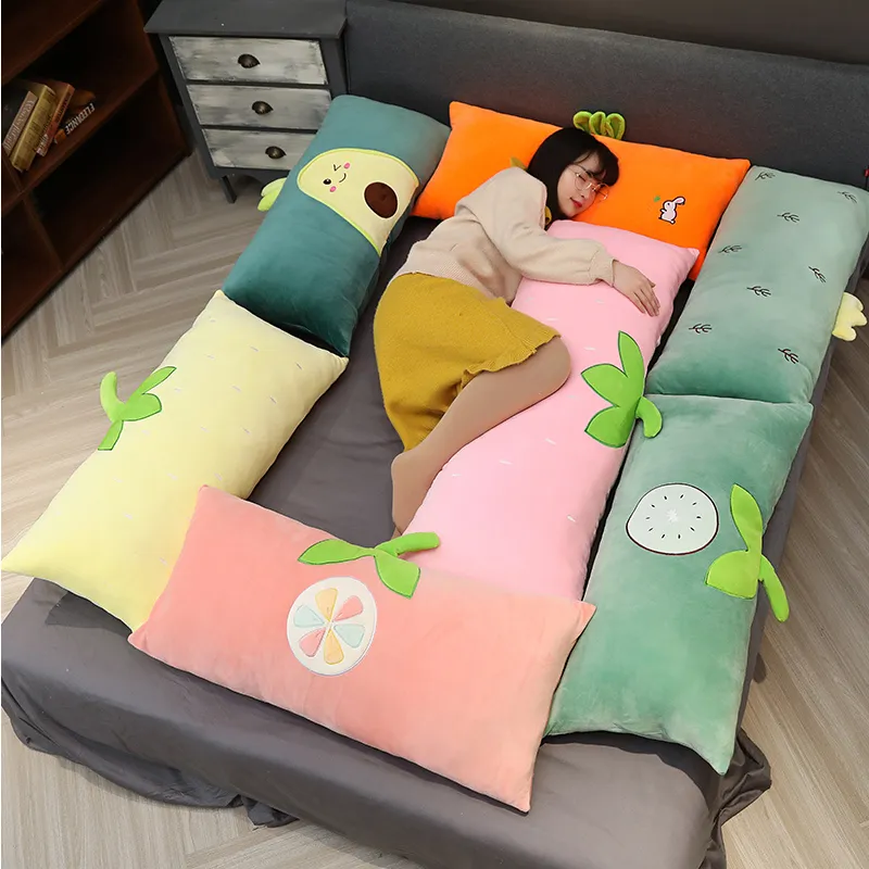 Soft cartoon fruit series square pillow