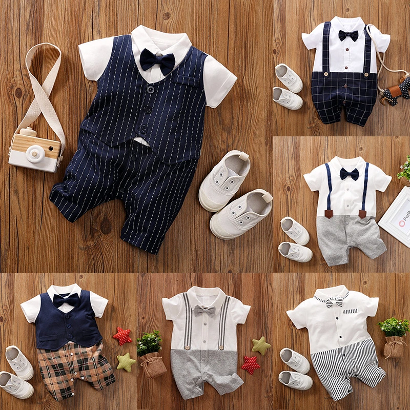 Baby summer short-sleeved jumpsuit