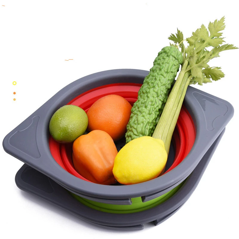 Multifunctional folding water filtering basket