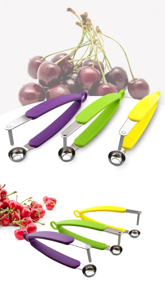 Stainless Steel Cherry Red Date Pitting Device Kitchen Utensils