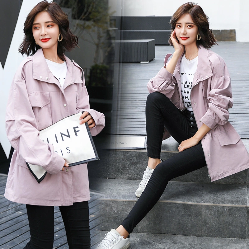 Fall 2021 Long Sleeve Medium and Long Pure Color Leisure Fashion Comfortable Trend