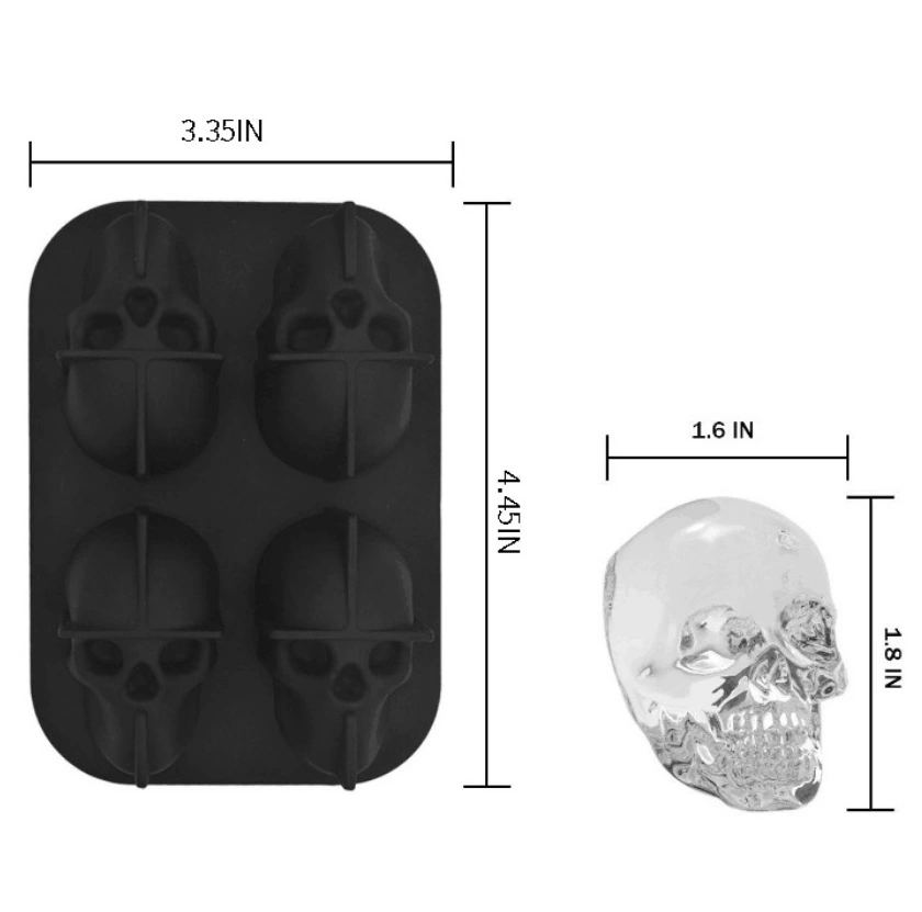 Food Grade Four-In-One Silicone Ice Tray Mold