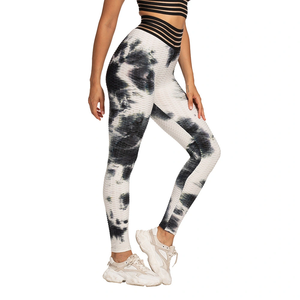 Women's Fashion Thick Tie-Dye Tight Fitness Yoga Pants