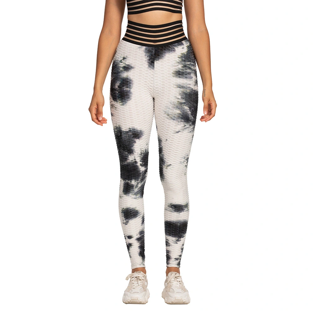 Women's Fashion Thick Tie-Dye Tight Fitness Yoga Pants