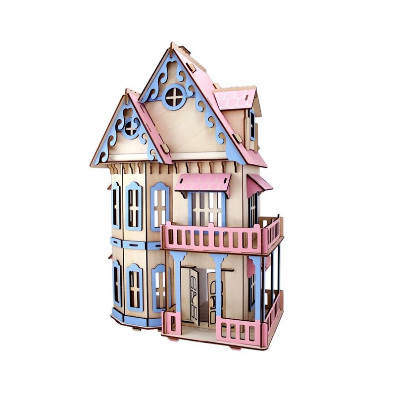 Wooden 3D three-dimensional puzzle