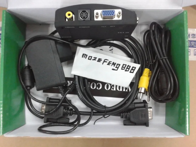 AV TO VGA Video Converter HDTV TO PC Video Converter Hdav Converter
