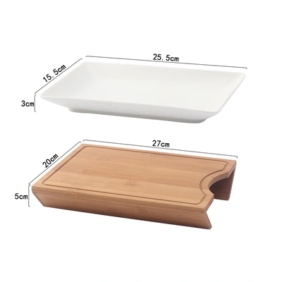 Multifunctional Household Chopping Board With Dish