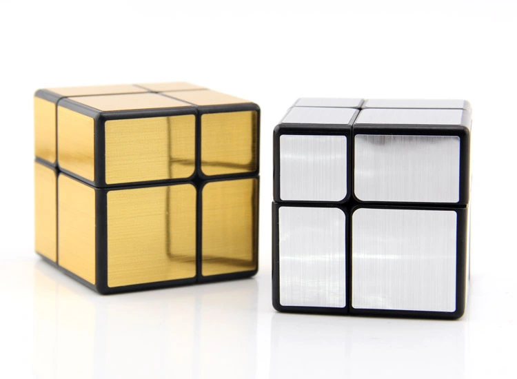 Second-order mirror gold and silver cube