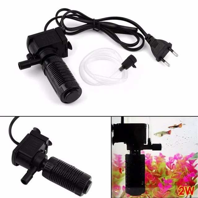 Small Aquarium Filter Mini Aquarium Purifier  Quiet Built-in Filter Bucket Oxygen  Three-in-One