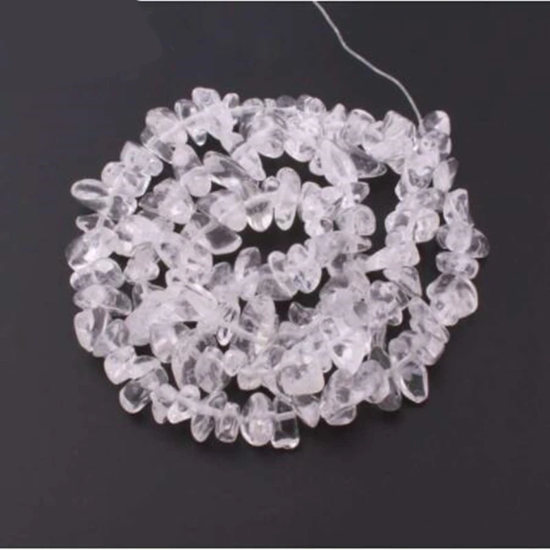 Natural crystal crushed stone beads