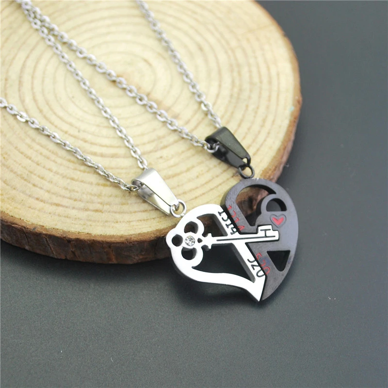 Love Key Combination Men And Women Couple Necklace