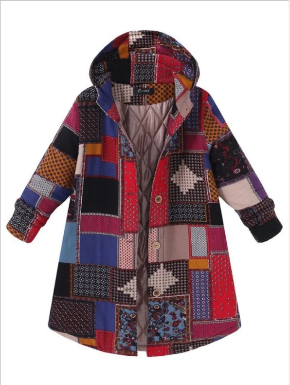 Button cotton and linen coat